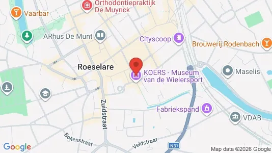 Apartments for rent i Roeselare - kort over placeringen