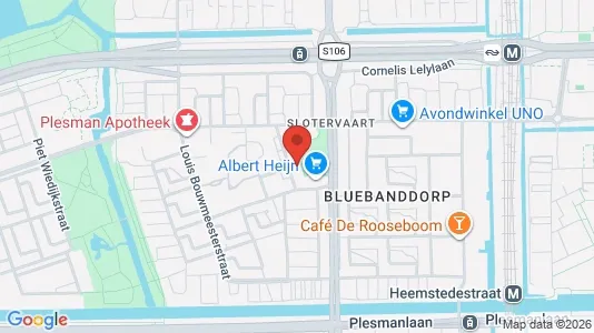 Apartments for rent i Amsterdam Slotervaart - kort over placeringen