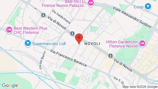 Rooms for rent i Florence - kort over placeringen