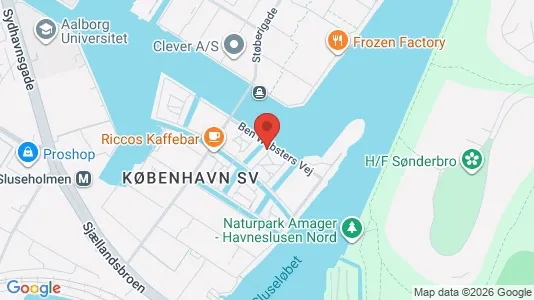 Apartments for rent i Copenhagen SV - kort over placeringen