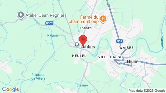 Houses for rent i Lobbes - kort over placeringen