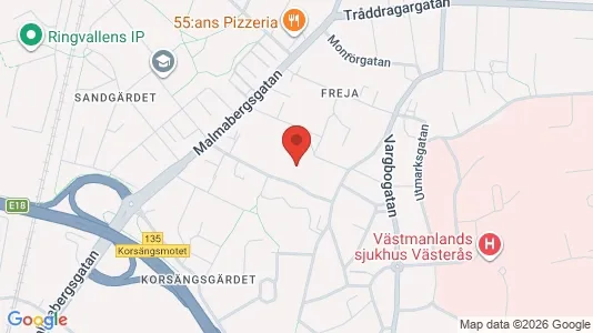 Apartments for rent i Västerås - kort over placeringen