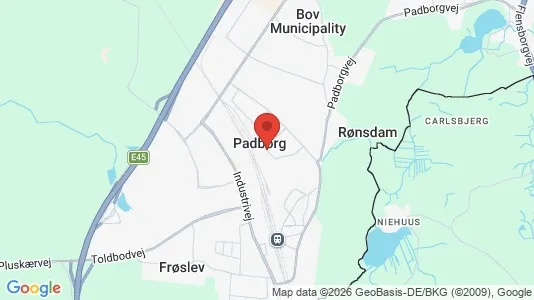 Apartments for rent i Padborg - kort over placeringen