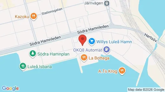 Apartments for rent i Luleå - kort over placeringen