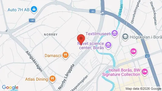 Apartments for rent i Borås - kort over placeringen