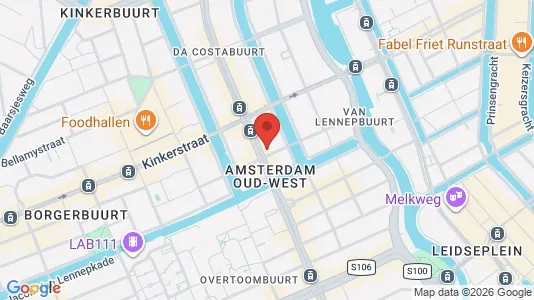 Apartments for rent i Amsterdam Oud-West - kort over placeringen
