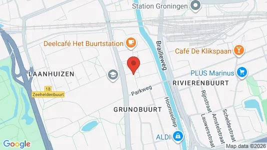Apartments for rent i Groningen - kort over placeringen