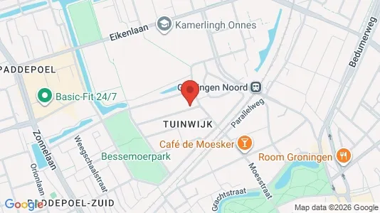 Apartments for rent i Groningen - kort over placeringen