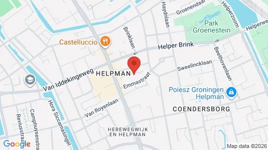 Apartments for rent i Groningen - kort over placeringen