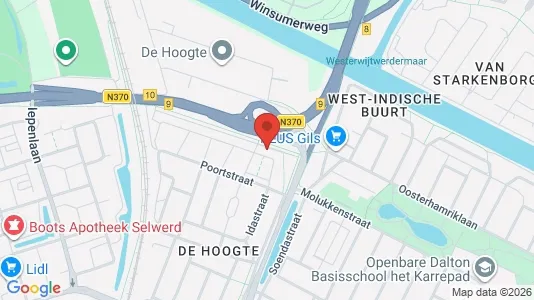 Apartments for rent i Groningen - kort over placeringen