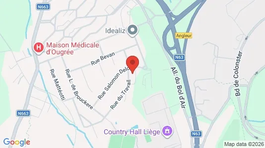 Apartments for rent i Seraing - kort over placeringen