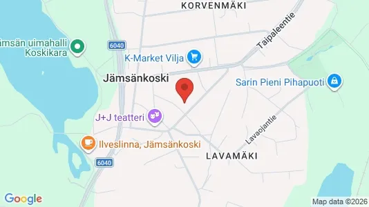 Apartments for rent i Jämsä - kort over placeringen