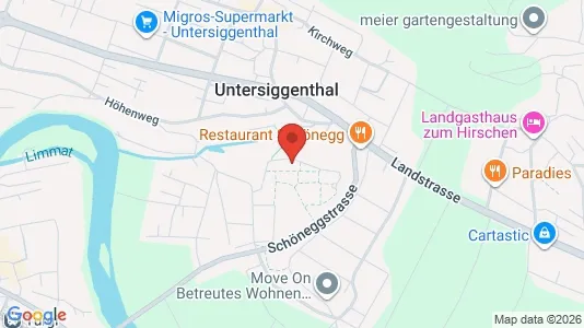 Apartments for rent i Baden - kort over placeringen