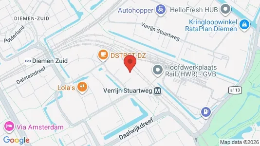 Apartments for rent i Diemen - kort over placeringen