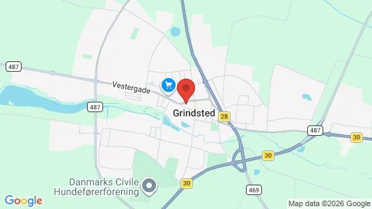 Houses for rent i Grindsted - kort over placeringen