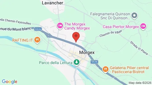 Apartments for rent i Morgex - kort over placeringen