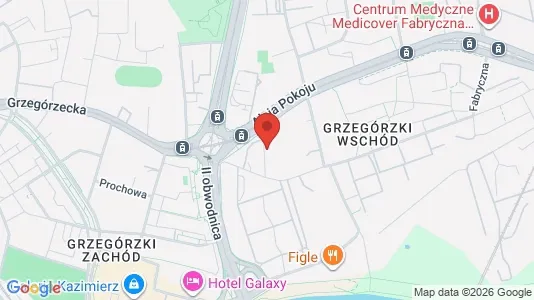 Apartments for rent i Kraków Śródmieście - kort over placeringen