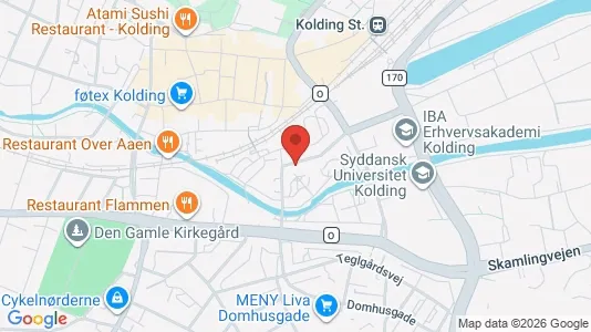 Apartments for rent i Kolding - kort over placeringen