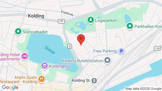 Rooms for rent i Kolding - kort over placeringen