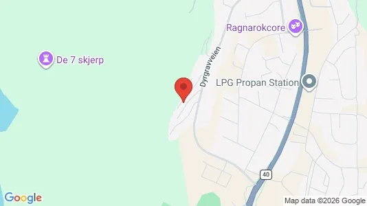 Rooms for rent i Kongsberg - kort over placeringen