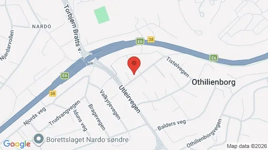 Rooms for rent i Trondheim Lerkendal - kort over placeringen