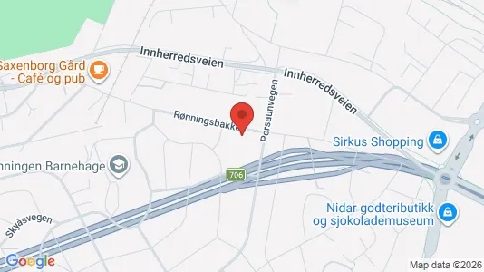 Rooms for rent i Trondheim Østbyen - kort over placeringen