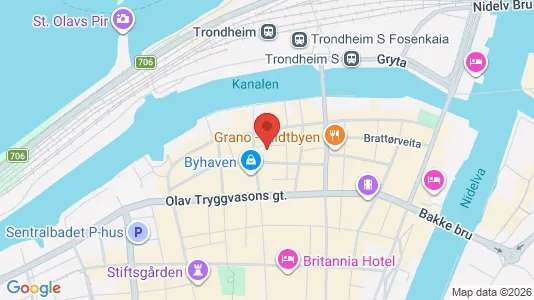 Apartments for rent i Trondheim Midtbyen - kort over placeringen