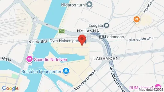 Apartments for rent i Trondheim Østbyen - kort over placeringen