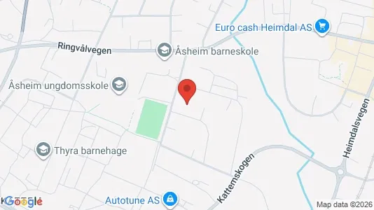Apartments for rent i Trondheim Heimdal - kort over placeringen