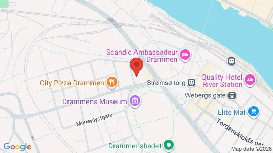 Apartments for rent i Drammen - kort over placeringen