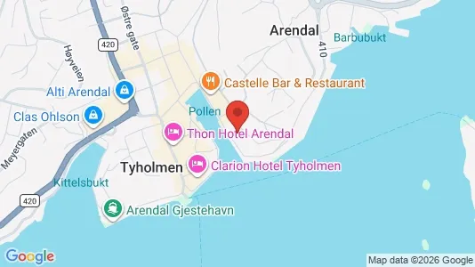 Apartments for rent i Arendal - kort over placeringen