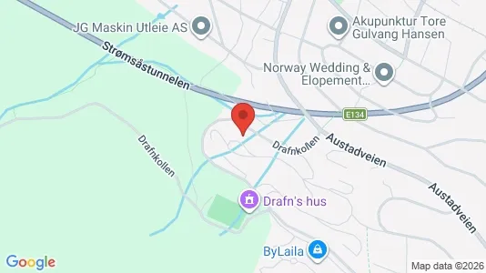 Apartments for rent i Drammen - kort over placeringen