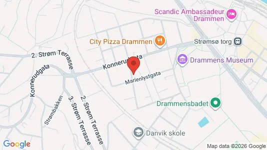 Apartments for rent i Drammen - kort over placeringen