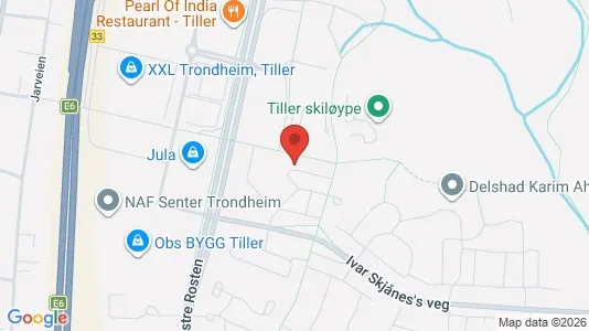 Apartments for rent i Trondheim Heimdal - kort over placeringen