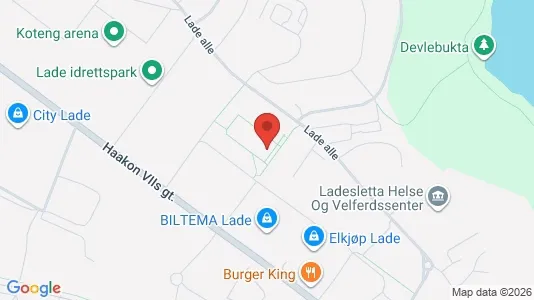 Apartments for rent i Trondheim Østbyen - kort over placeringen