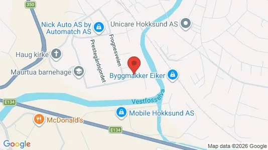 Apartments for rent i Øvre Eiker - kort over placeringen