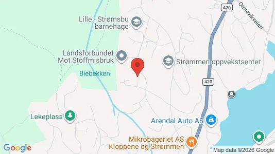 Apartments for rent i Arendal - kort over placeringen