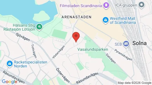 Apartments for rent i Solna - kort over placeringen