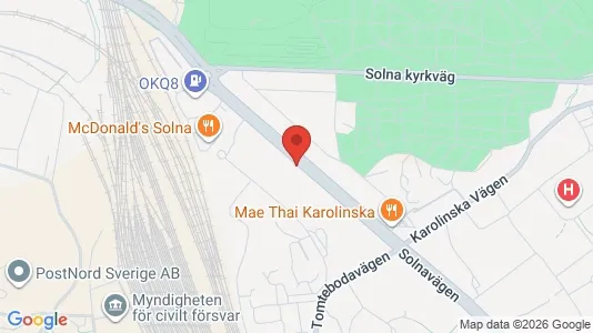 Apartments for rent i Solna - kort over placeringen
