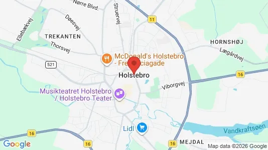 Apartments for rent i Holstebro - kort over placeringen
