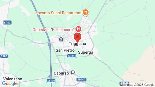 Apartments for rent i Triggiano - kort over placeringen