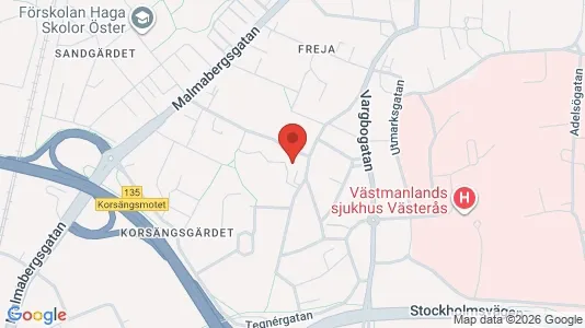 Apartments for rent i Västerås - kort over placeringen