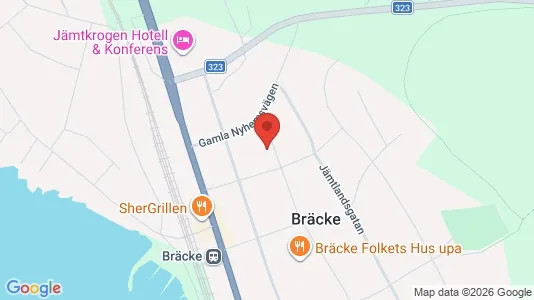 Apartments for rent i Bräcke - kort over placeringen