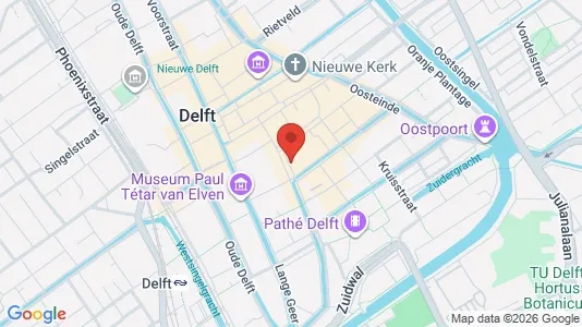 Apartments for rent i Delft - kort over placeringen