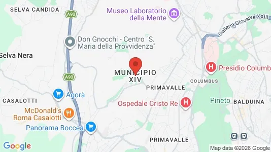 Apartments for rent i Roma Municipio XIV – Monte Mario - kort over placeringen