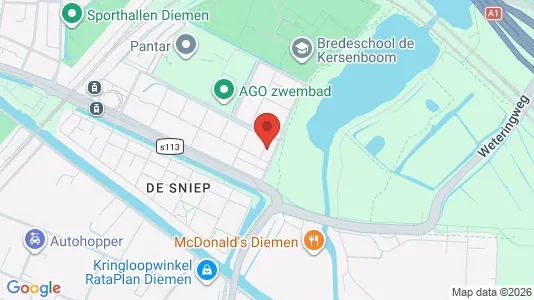 Apartments for rent i Diemen - kort over placeringen