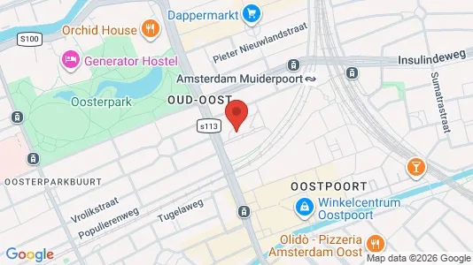 Apartments for rent i Amsterdam Oost-Watergraafsmeer - kort over placeringen