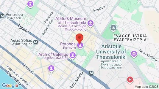 Apartments for rent i Thessaloniki - kort over placeringen