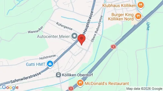 Apartments for rent i Zofingen - kort over placeringen