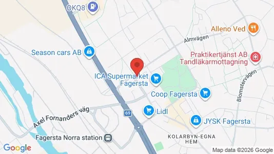 Apartments for rent i Fagersta - kort over placeringen